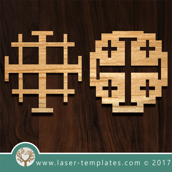 Laser cut cross template, pattern, design. Free vector designs every day. 2 Cross templates