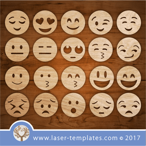 Laser cut  Emoji s Templates, shop 1000's of patterns for lasers.