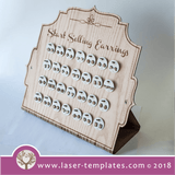 Laser Cut Template - 28 Earring Sets with 3mm Stand. Buy designs online
