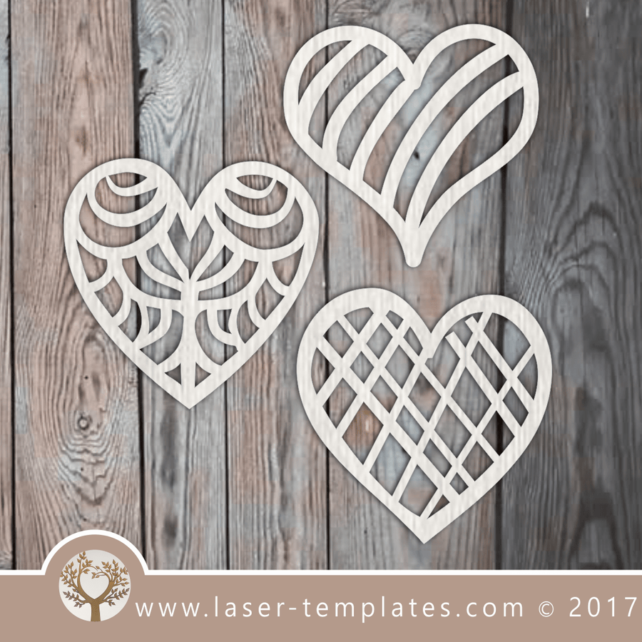 Heart template laser cut online store, free vector designs every day. 3 ...