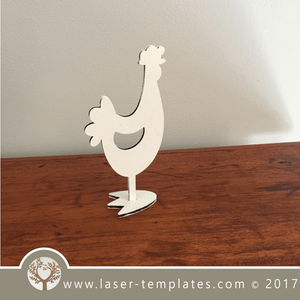 Laser cut Chickens, download vector templates for laser cutting.