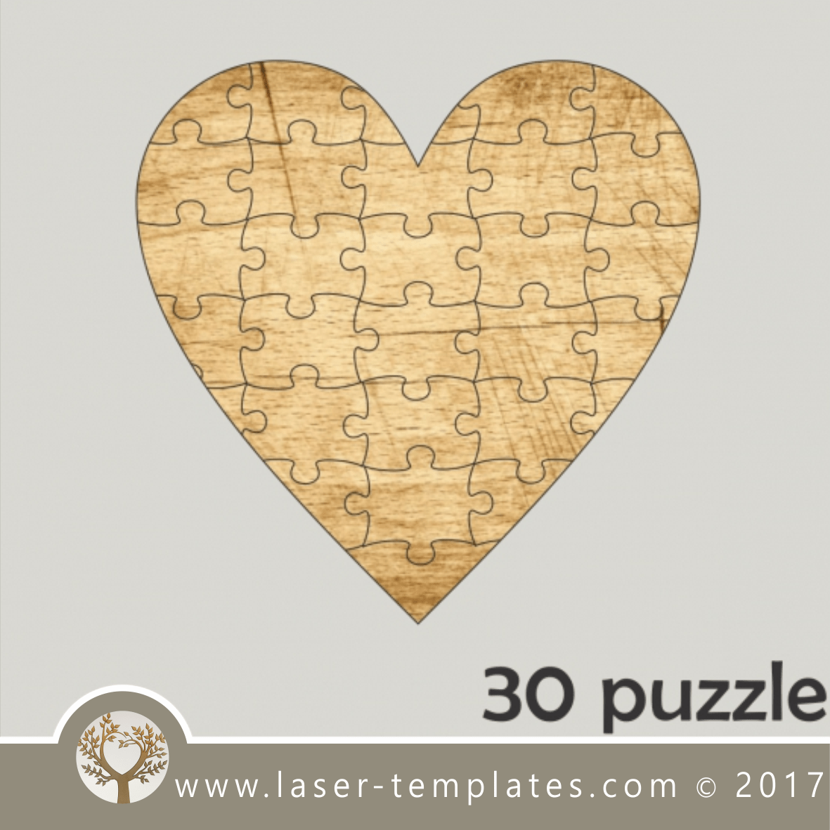 30 Puzzle Piece Template