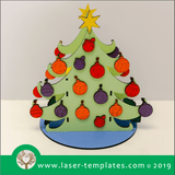 Laser cut template for 3D 3mm Christmas Sweety Box