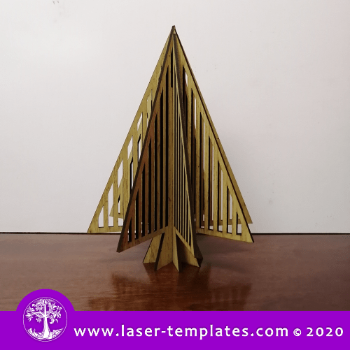 Laser cut template for 3D 3mm Christmas Tree 5
