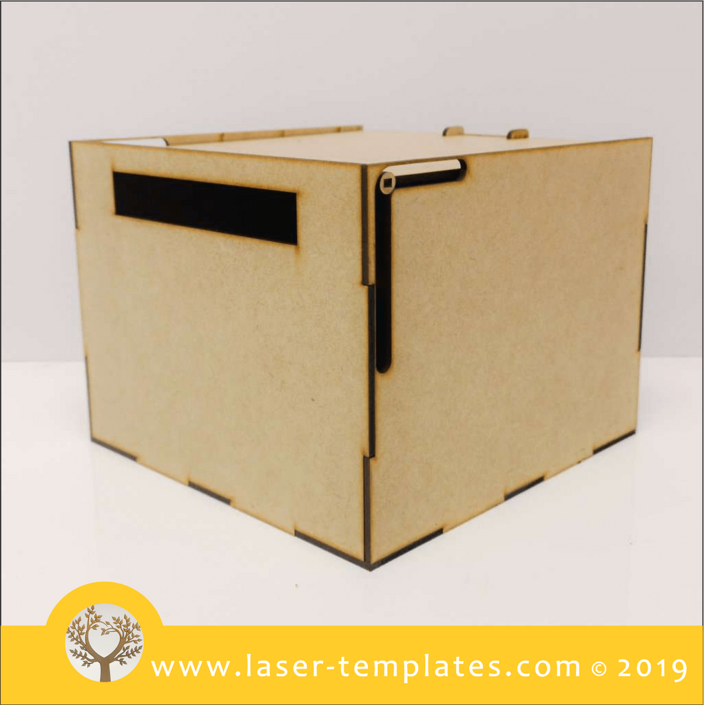 Laser Cut template for 3D 3mm Envelope Box & lock mechanism – Laser ...
