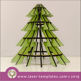 Laser cut template for 3D 3mm Tree