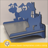 Laser cut template for 3D 6mm Kids Dog Shelf