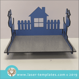 Laser cut template for 3D 6mm Kids Dog Shelf