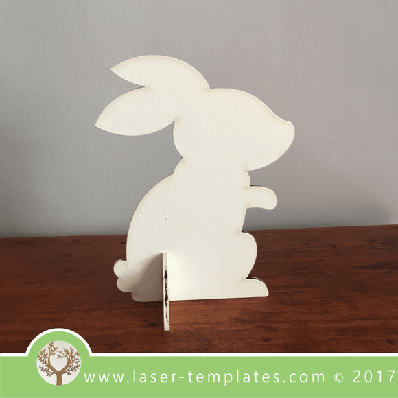 Laser Cut 3D Bunny Template, Download Laser Ready Vector Designs.