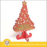 Laser cut ready template for 3D Christmas Tree - English - 3mm and 6mm