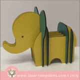 Laser cut template for 3D Kids elephant 2