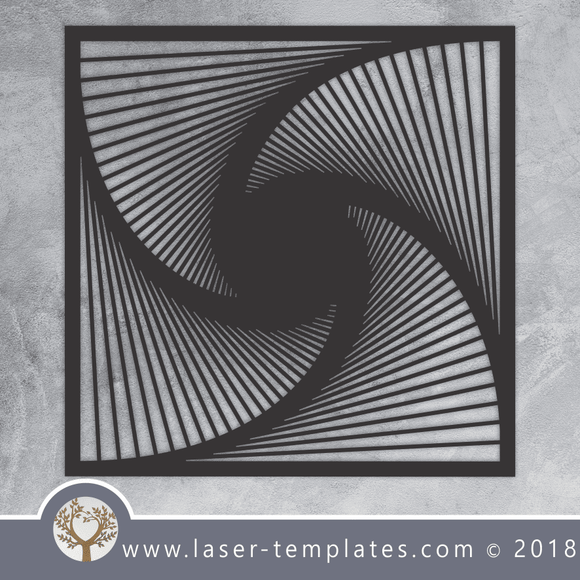 Laser Ready 3D Optical Illusion Wall Art 6 Vector Template