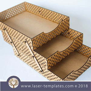 Laser Cut Office Tray Template