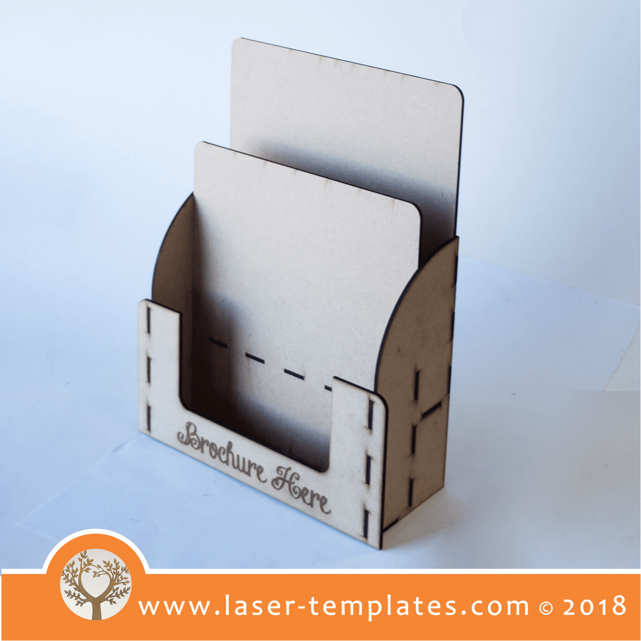 Laser Cut 3mm A4 brochure display template. free designs online Laser