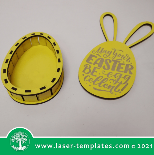 Laser Ready Templates - 3mm Easter Egg Box 1