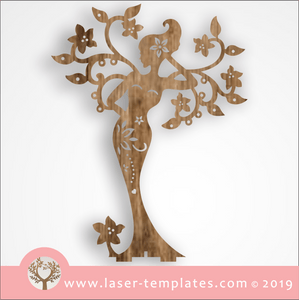 Laser cut template for Flower Girl Stand