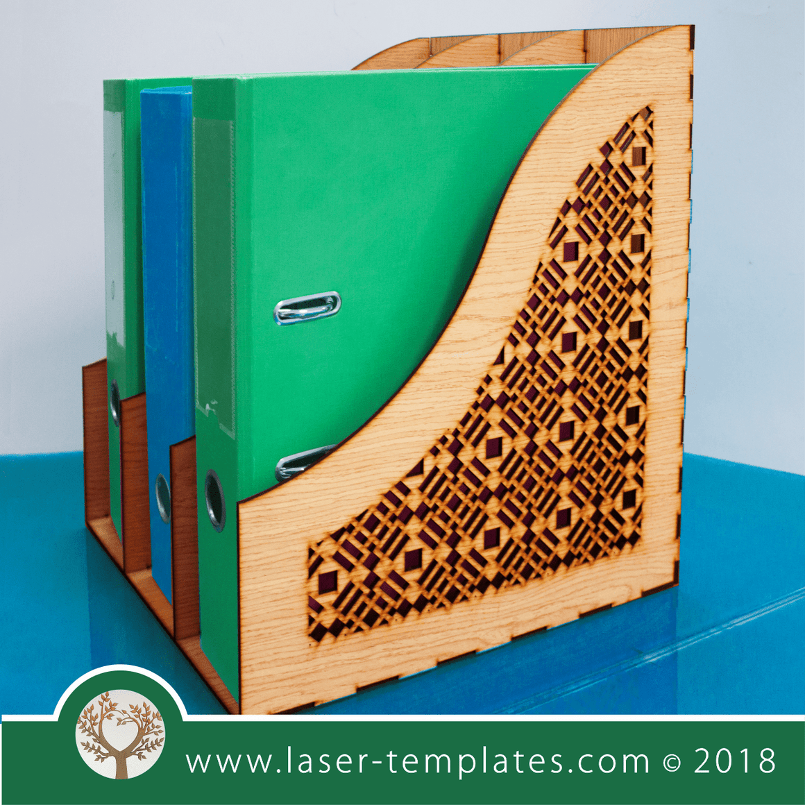 Laser cut template 3mm Lever Arch File holder Laser Ready Templates