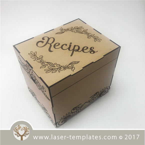 3mm Recipe Box with dividers – Laser Ready Templates