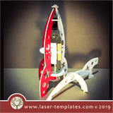 Laser cut template for Rocket wine box
