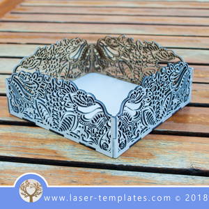 Laser Cut Serviette Box Template, Download From The Online Store