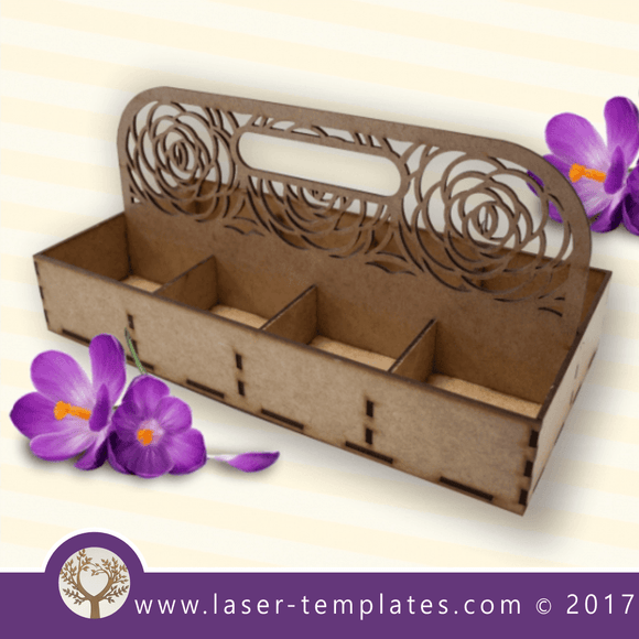 Sorting wooden box template, laser cut online design store