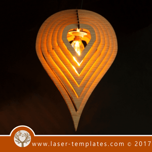 Laser cut lampshade template, download vector design.