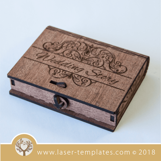 3mm Wedding USB lock box – Laser Ready Templates