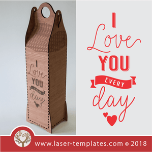 3mm Wine Box 6 - I love you every day