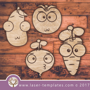 Fruit and veg template download. Online store for Laser templates.