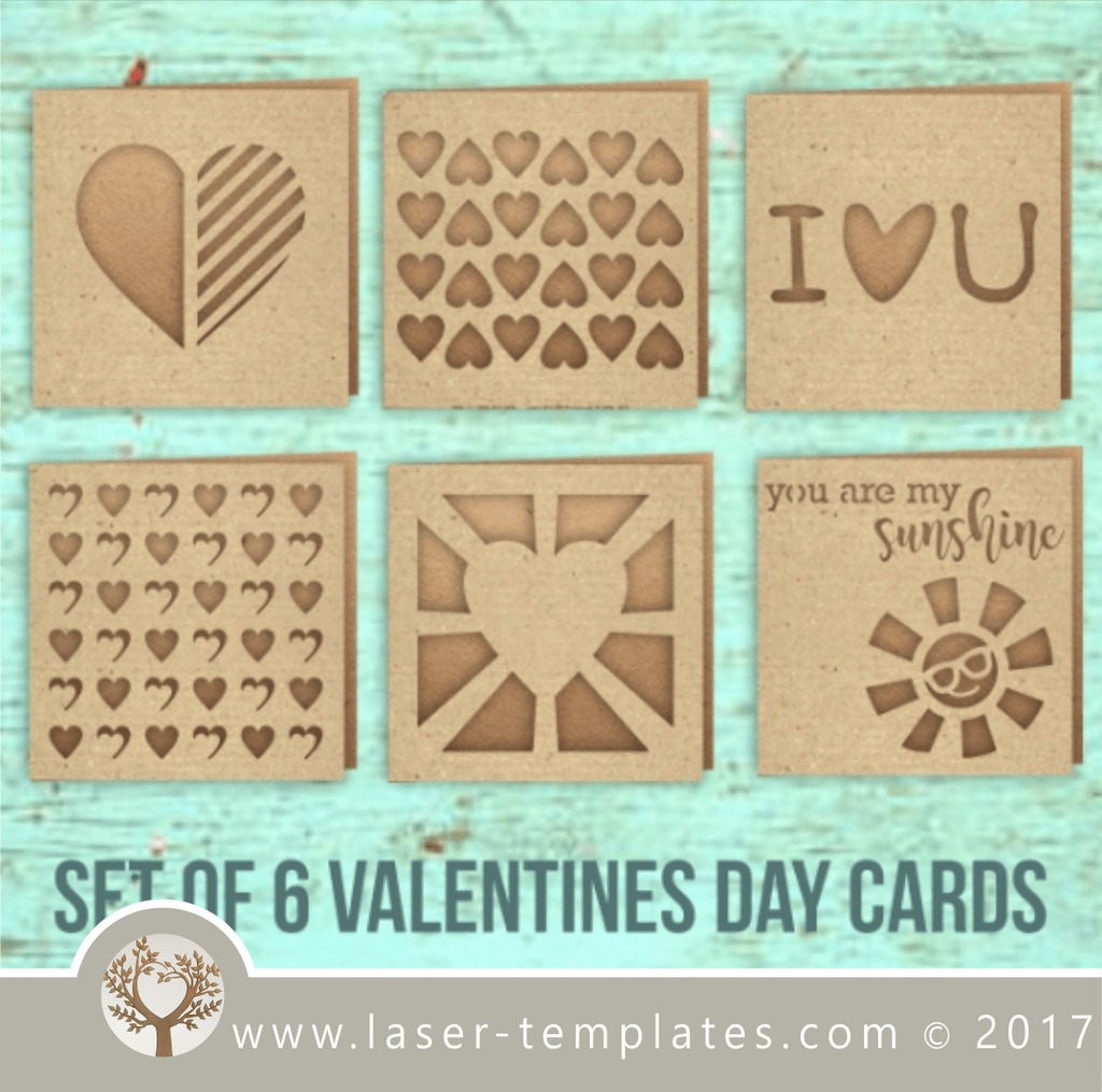 Laser cut card template free vector designs every day. 6 Valentines