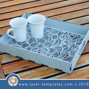Laser Cut Flower Tray 1 Template, Download From The Online Store