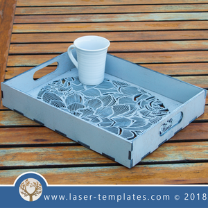 Laser Cut Flower Tray 2 Template, Download From The Online Store