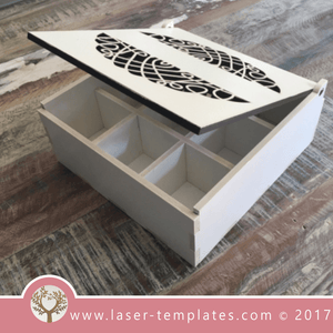 Template Laser cut sorting wooden box. Online store, free designs every day. Sorting box 9.