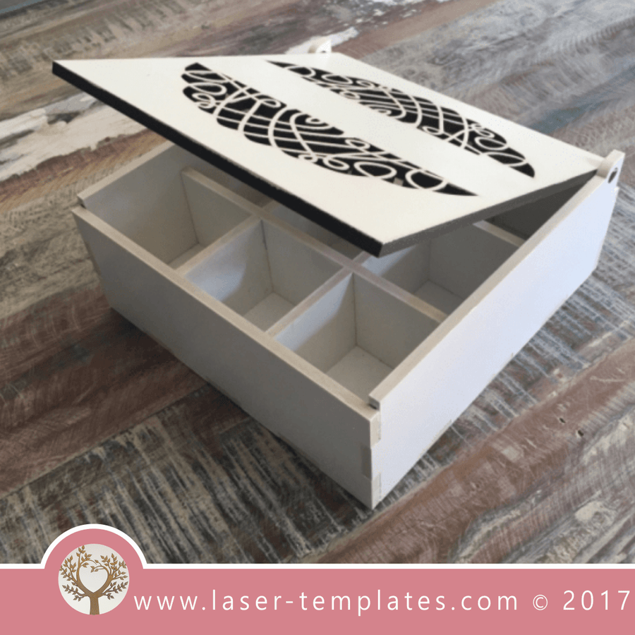 Template Laser cut sorting wooden box. Online store, free designs every ...