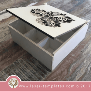 Template Laser cut sorting wooden box. Online store, free designs every day. Sorting box 2.