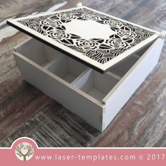 Template Laser cut sorting wooden box. Online store, free designs every day. Sorting box 3.