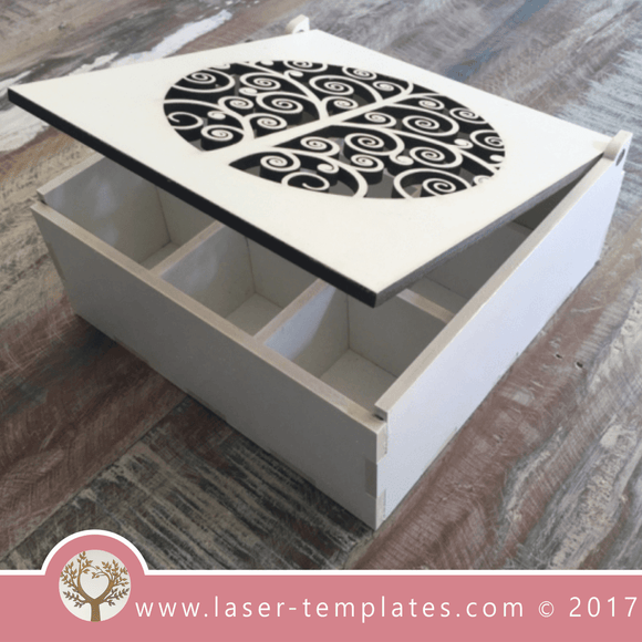 Template Laser cut sorting wooden box. Online store, free designs every day. Sorting box 8.
