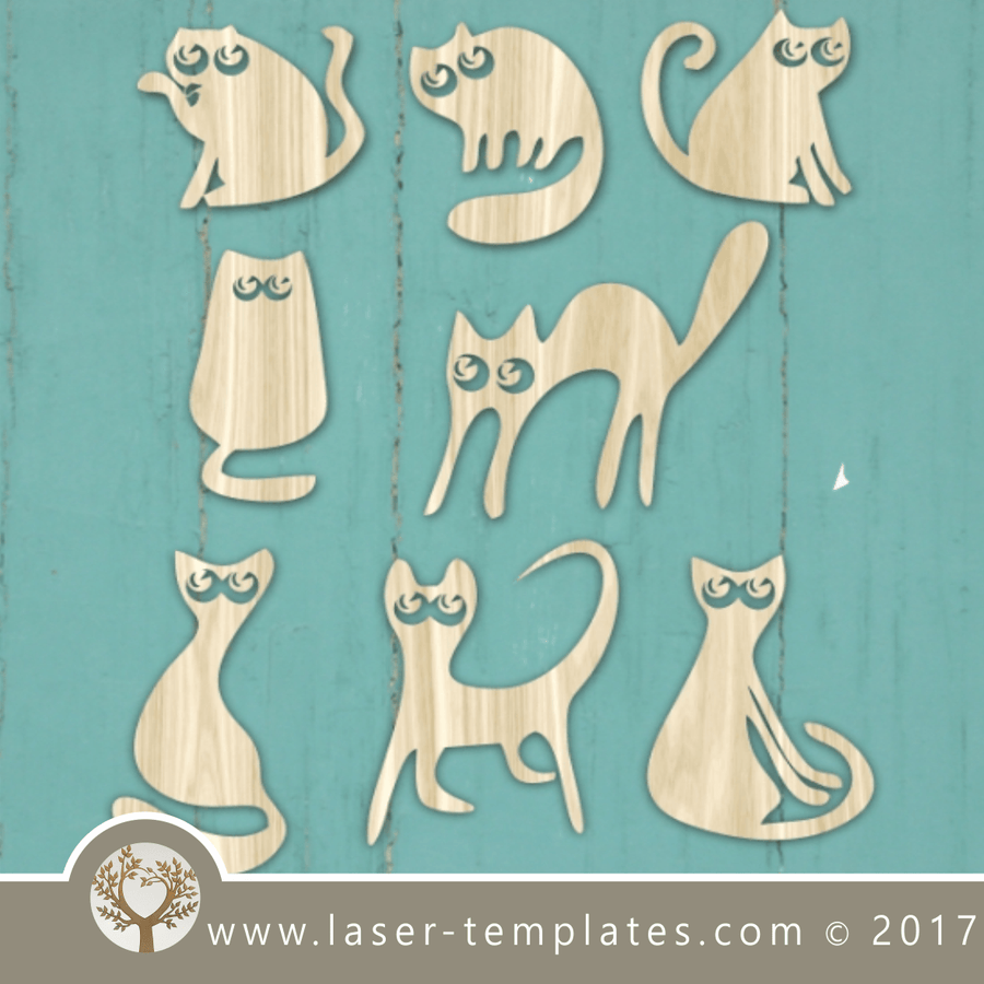 Cats templates laser cutting. Biggest online store for laser cut ...