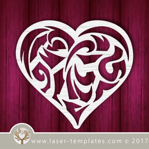 Heart template laser cut online store, free vector designs every day. Abstract Heart.