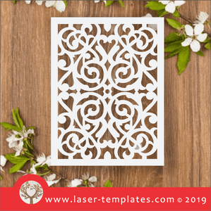 Laser cut template for Abstract Pattern Stencil 1