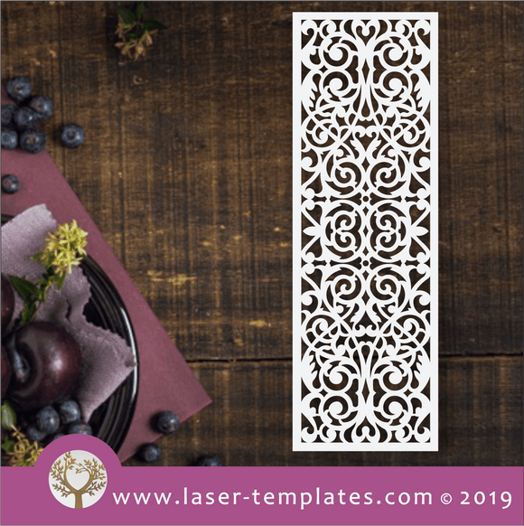 Laser cut template for Abstract Pattern Stencil