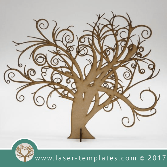 Laser cut tree template. Online 3d vector design download free patterns every day. Abstract Tree.