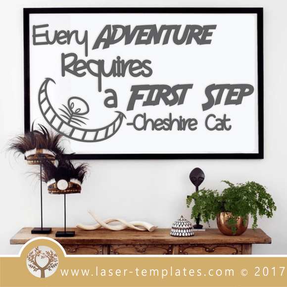 Laser Cut Adventure Wall Quote Template, Download Vector Designs.