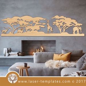 Africa Laser Cut Template Wall Art, Download Vector Designs.