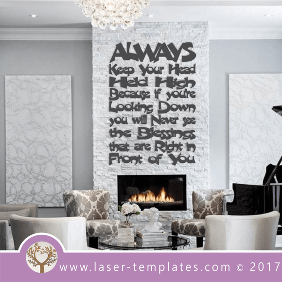 Laser Cut Template Wall Quote, Download Vector Designs.