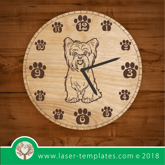 Laser Cut Animal Clock 1 Template. Shop designs online