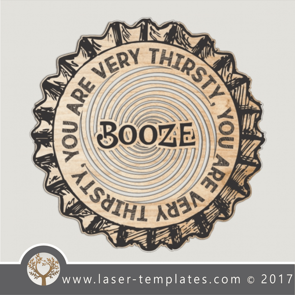 Funny Bar sign template for laser cut and engraving. Online design store, 