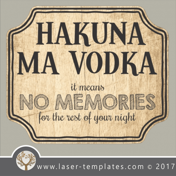 Bar funny sign template, online vector design store for laser cut and engraving 