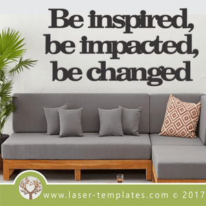 Laser Cut Template Wall Quote, Download Vector Designs.