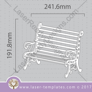 Laser cut doll Furniture templates, Online store, free Vector designs every day. Bench 6mm.